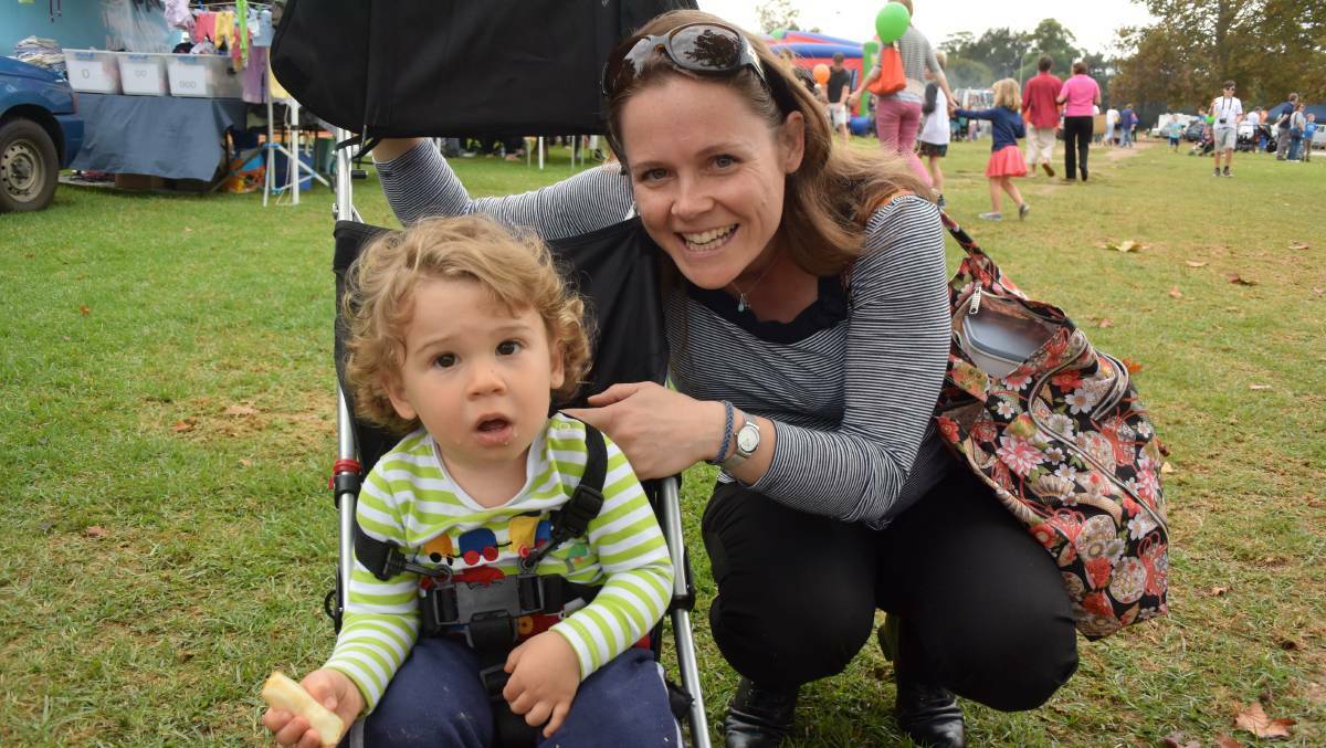 FOR KIDS: Mother Rachel Cootes and Oliver Raslan at a previous Eurobodalla Baby and Toddler Expo.