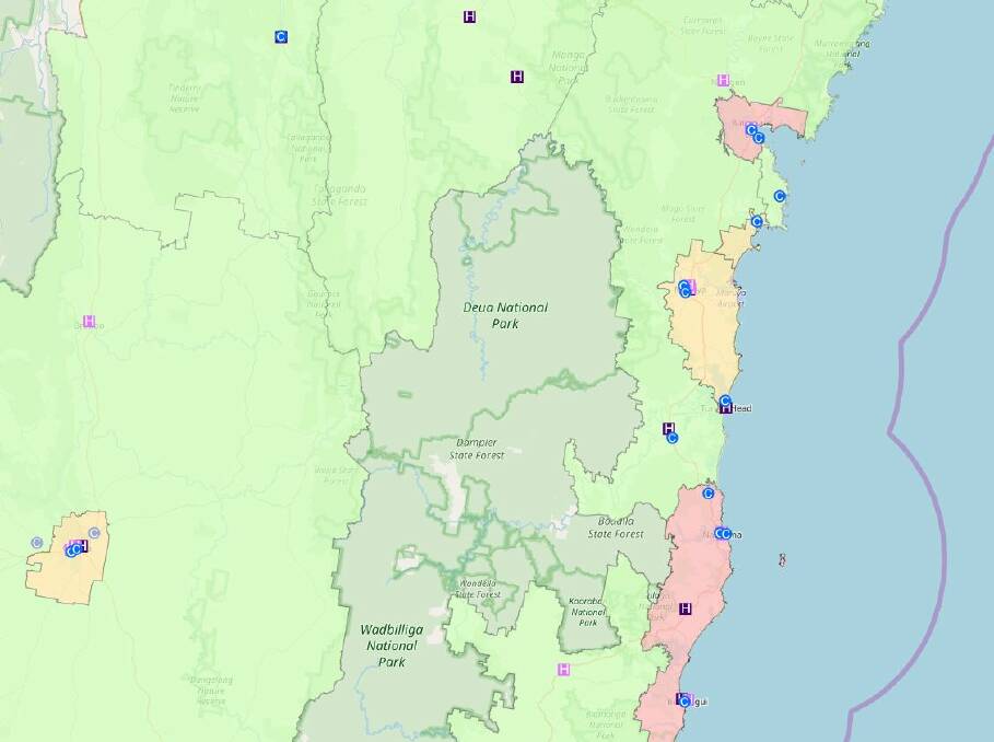 NO MORE MACHINES: Batemans Bay and Narooma have been identified as 'high-risk' zones and will have poker machines numbers capped. Source: Liquor and Gaming NSW.