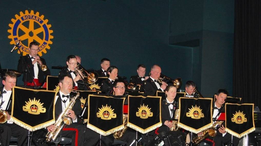 ON SONG: Rotary Batemans Bay will host a 'fundraiser with a difference' on August 25 through their Gala Charity Cabaret, featuring the Royal Military College Duntroon Show Band, pictured.