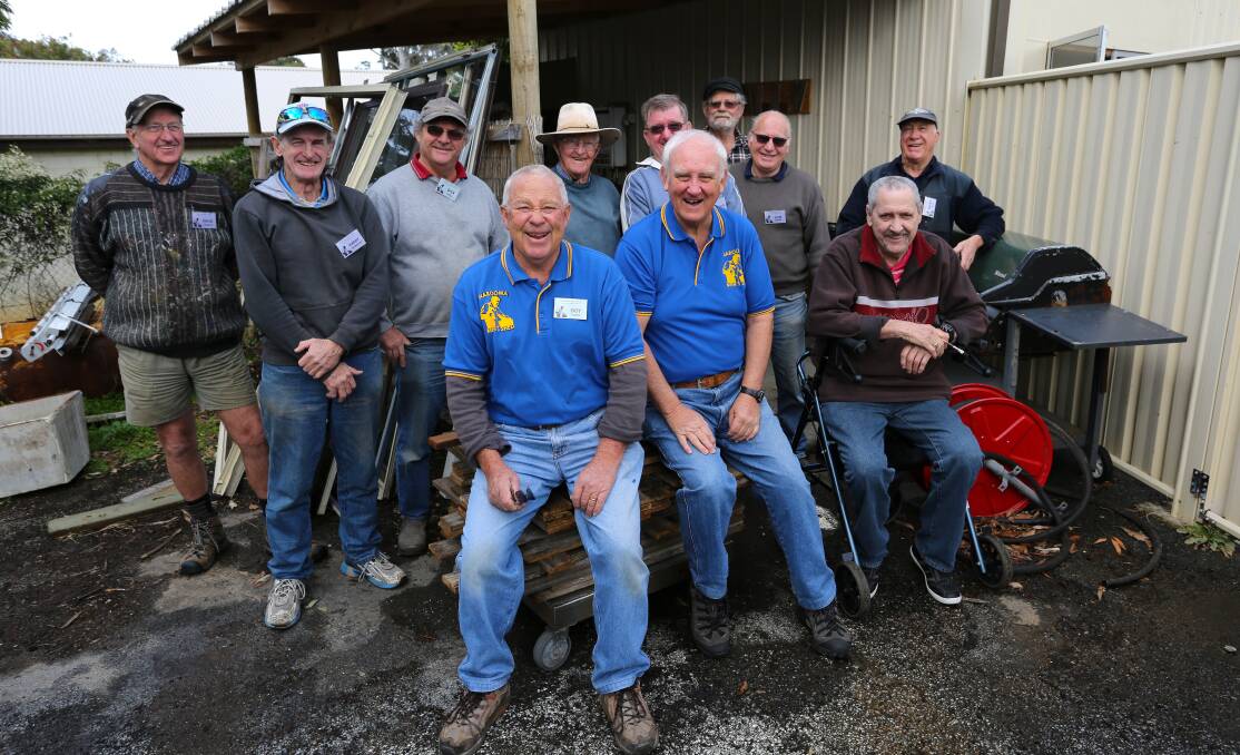 GRANT TIME: The Men’s Shed in Narooma used their IRT Foundation grant money to employ qualified metal workers to introduce and train participants.