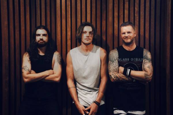 NO FEAR: Rock trio The Desert Sea will perform in Narooma this month as they tour their new single, with a message to stay positive in an increasingly digital world.