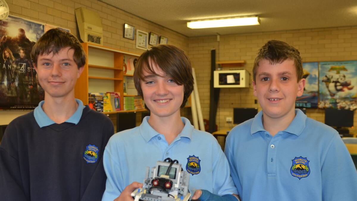 ROBOT REBELS: Moruya High School's robotics students competed in the RoboCup state championships in Sydney last month.
