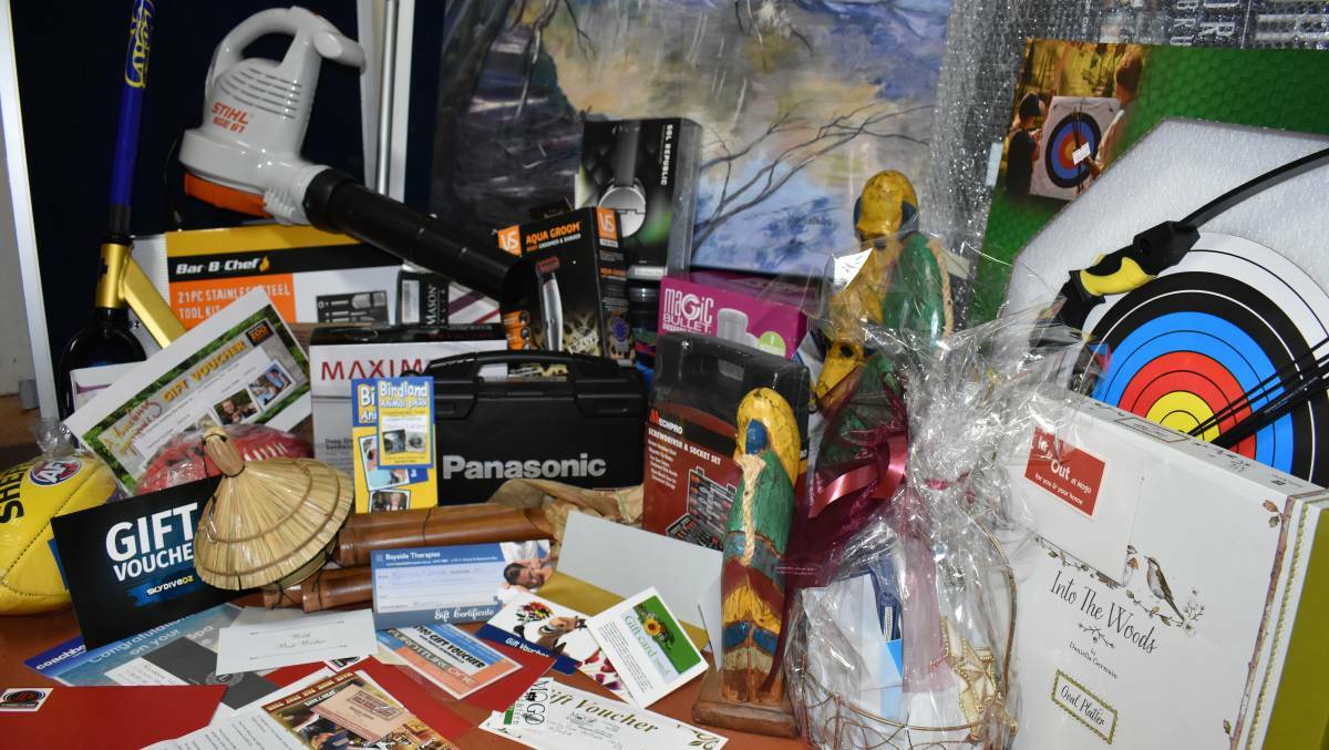 UP FOR GRABS: Just some of the more than $38,000 worth of prizes up for grabs at this Friday's Raindance fundraisers.