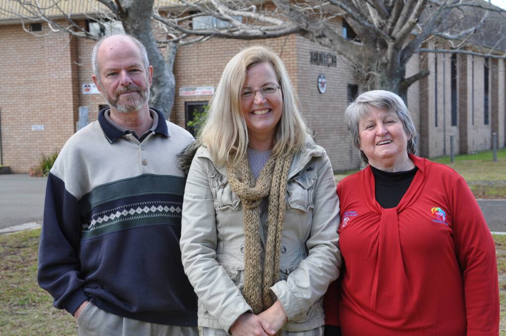 PLACE TO CALL HOME: Glenn Farquhar-Nicol, of Uniting Care's Pivot Point service, Ability Linker Ann Murphy and Hope House manager Shirley Diskon.