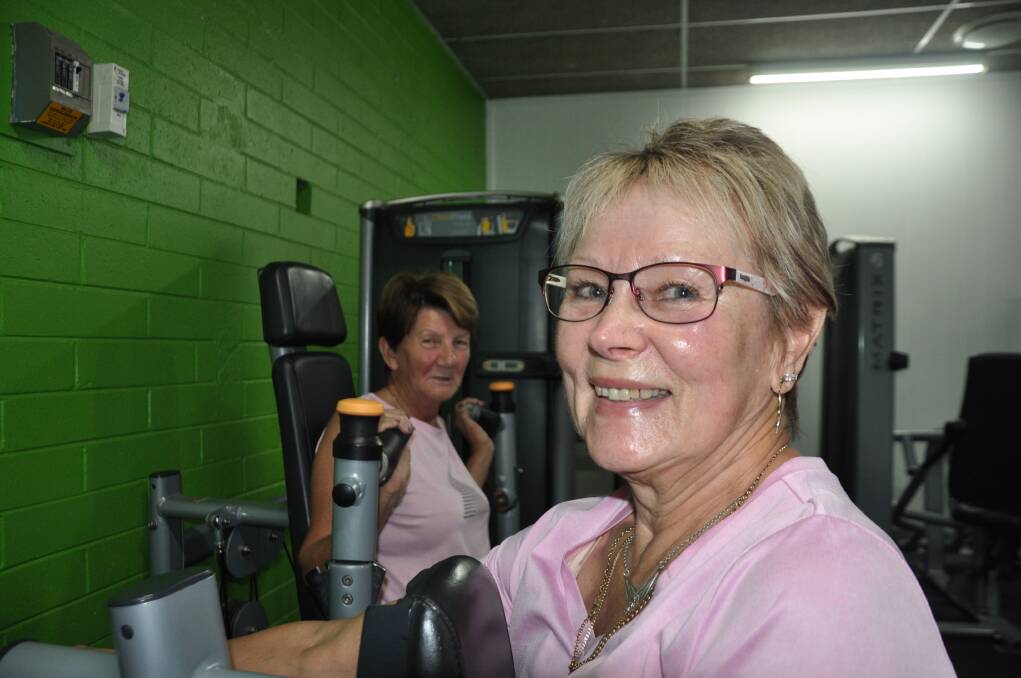 WORKING OUT: Raija Johnston and Di Hall are regulars at the gym since embarking on a lifestyle change six months ago. They encourage others to find a friend and get back into fitness.