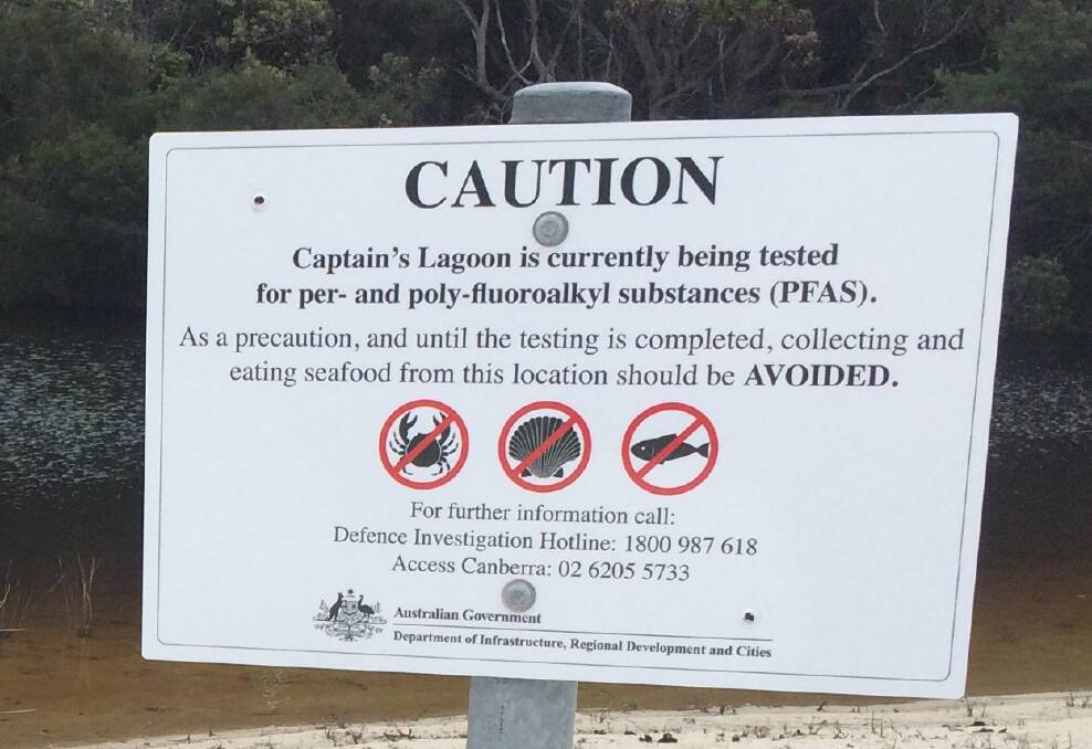 Warning signs have been erected at a number of locations. Photo: Defence