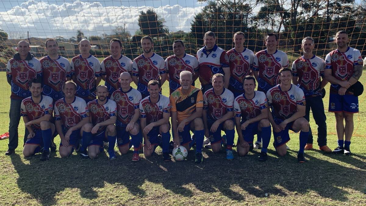 CHAMPS: The South Coast Police District team that claimed the Steven "Jonno" Johnson Memorial Shield with a 2-1 win over Lake Illawarra in extra-time.