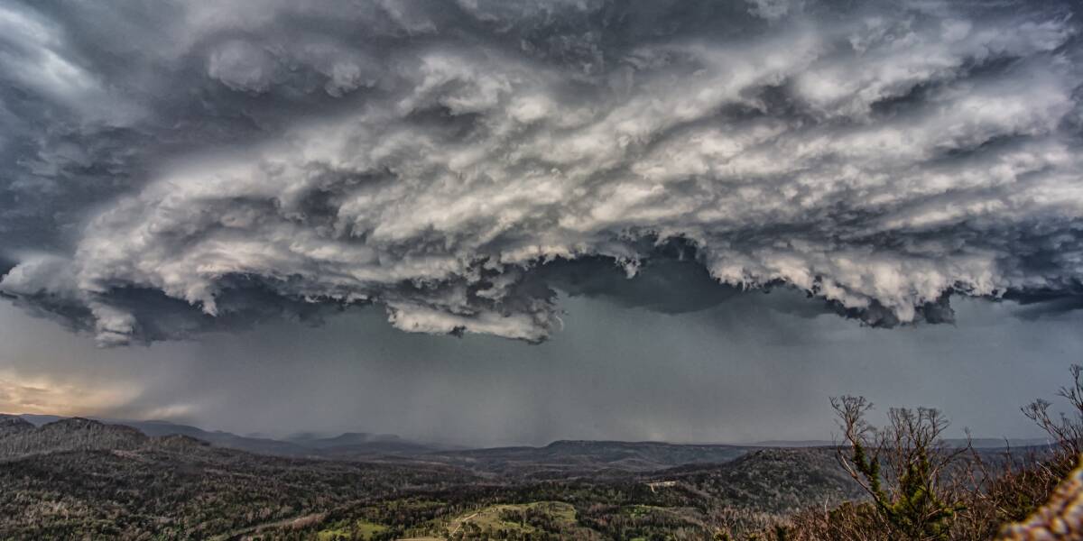 GET READY FOR STORM SEASON: North Nowra photographer Matt Jeffrey captured these dramatic storm photos from Browns Mountain Road looking towards Coolangatta Mountain in December 2020.