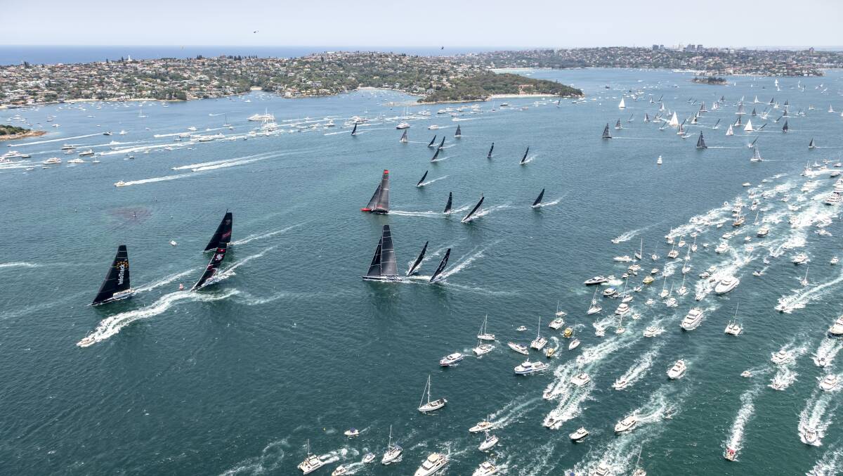 Cancelled: A strong fleet was gearing up to race the Sydney to Hobart from Boxing Day, but the event has been cancelled just six days out. Picture: ROLEX/Kurt Arrigo.