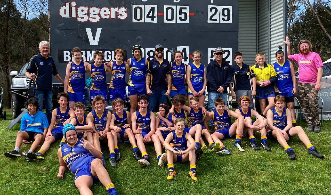 The Bermagui under 14s completed a 'three-peat' winning three straight grand finals. 