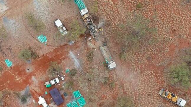 Drilling of the new mineral system discovery near Cloncurry.