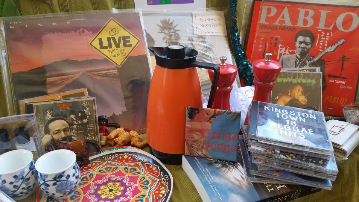 Some of the items for sale at Congo Bongo to raise money for refugees. 