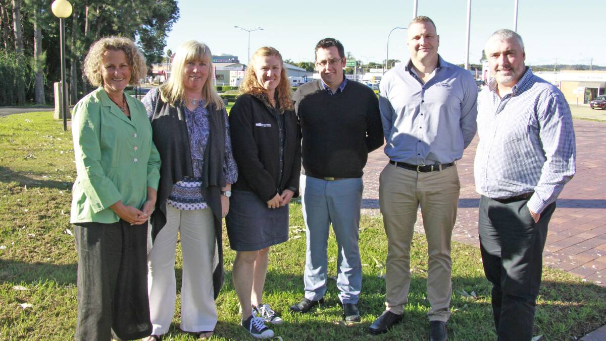 The council’s coordinator Recreation Development Ann Nicholson, the council’s divisional manager Community and Recreation Kim Bush, YMCA area manager Tracy King, YMCA regional manager Mathew Pole, Community Aquatics’ Macksville pool manager Martin Burrows and Community Aquatics CEO Brad Paterson met earlier this month to discuss Eurobodalla’s pool management changeover.