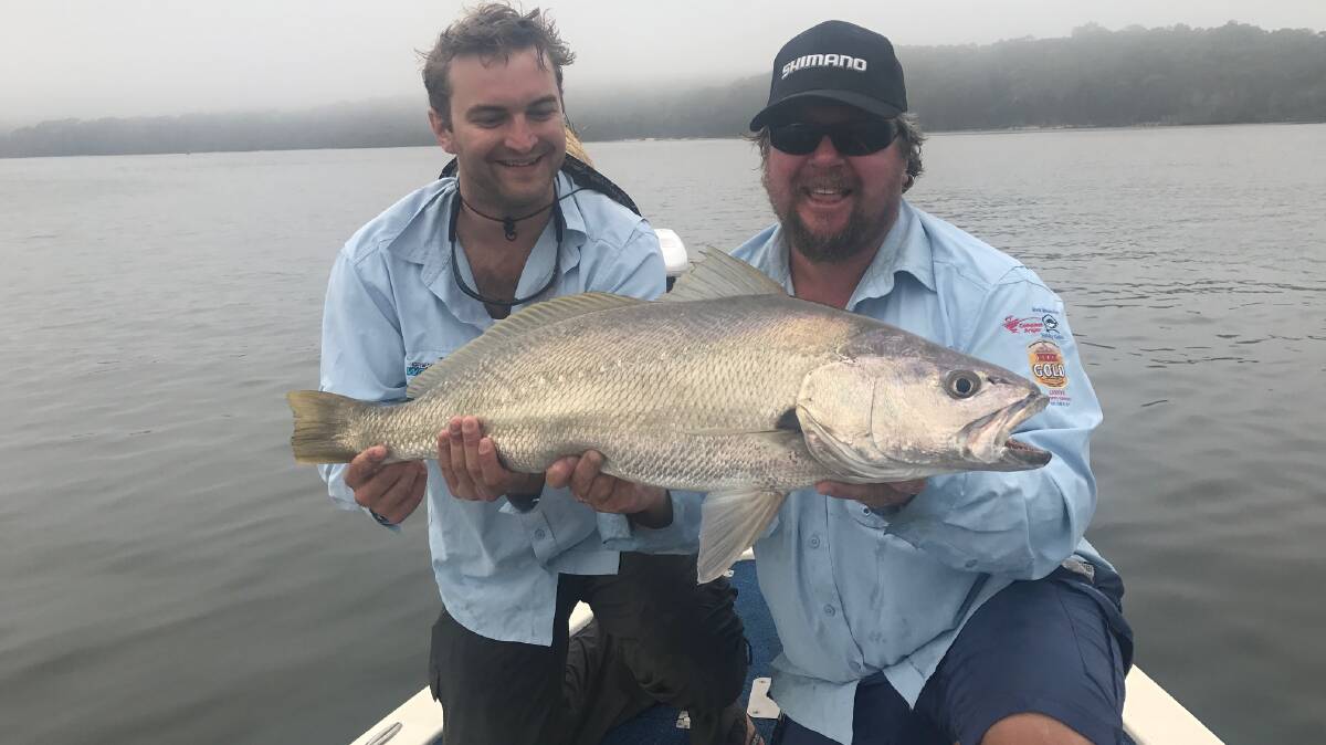 Nick from Canberra caught his first ever jewfish which measured 94.5cm on Tuross Lake last week with legendary Narooma guide Stuart Hindson. He also caught a 83cm Jewfish four casts later! 