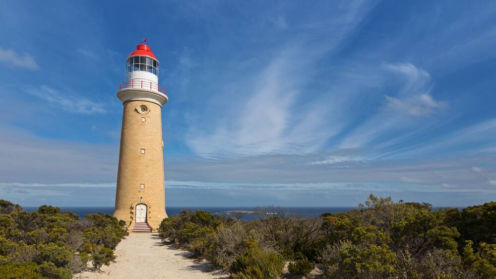 Cape du Couedic Lighthouse station in Flinders Chase National Park on Kangaroo Island. 