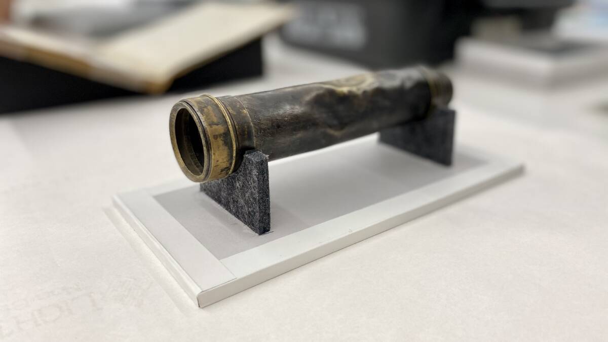The telescope of explorer Ludwig Leichhardt will be one of the items on show when the State Library FAR Out! team visit the South Coast early in March.