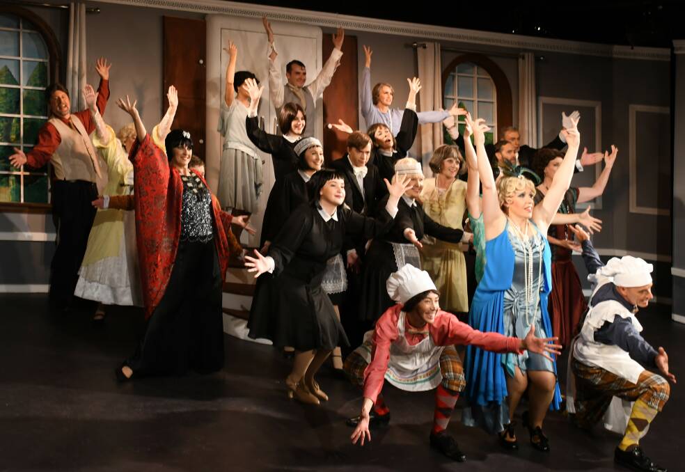 CURTAIN UP: Bay Theatre Players cast of The Drowsy Chaperone that will debut on Friday, April 9.
