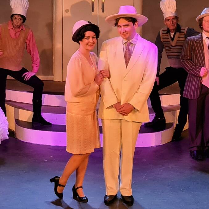 Bay Theatre Players Anna Smart and Roy Smith, as Janet Van De Graaff and Robert Martin in the production of the The Drowsy Chaperone.