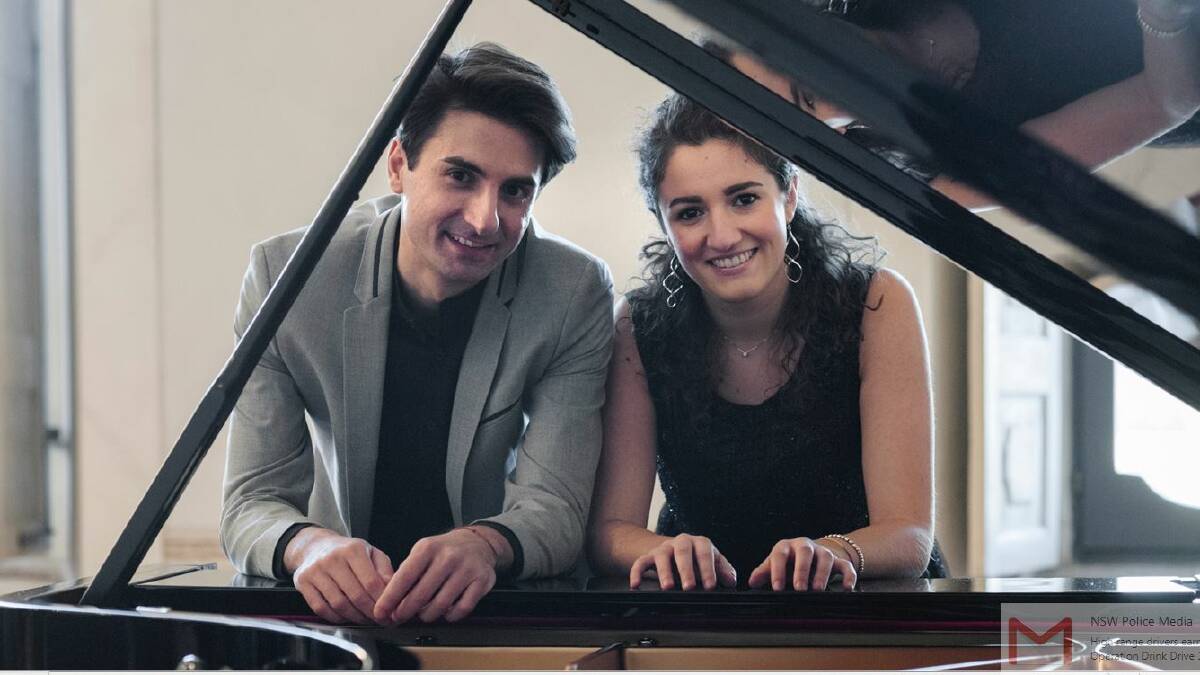 Eleonora Spina and Michele Benignetti play music by Mendelssohn, Saint-Saen, Schubert and Rachmaninov.