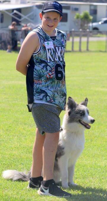 Jack and his best friend Buddy at Narooma Dog Training Club's obedience class back in March. Photo Rosie Williams