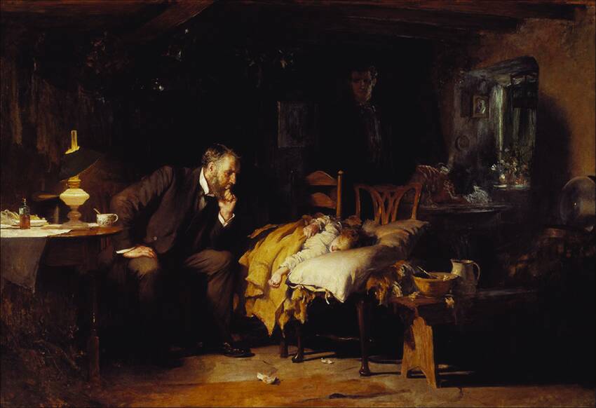 Disease and death: Doctors faced the possibility of contracting their patients' illnesses.