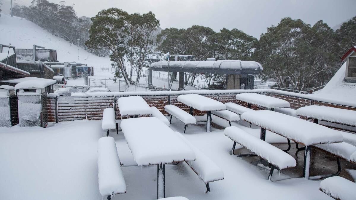 Large snow falls have covered parts of Thredbo, but uncertainty surrounds if the snow season will go ahead this year due to coronavirus. Picture: Thredbo