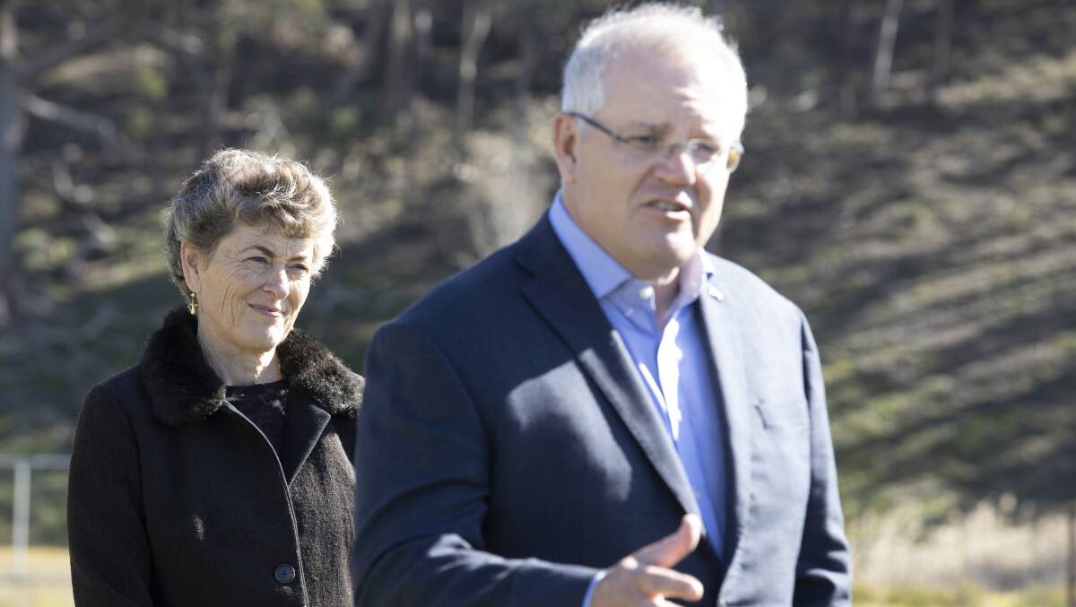 Prime Minister Scott Morrison named Dr Fiona Kotvojs as the Liberal Party candidate for the Eden-Monaro byelection. Picture: Sitthixay Ditthavong