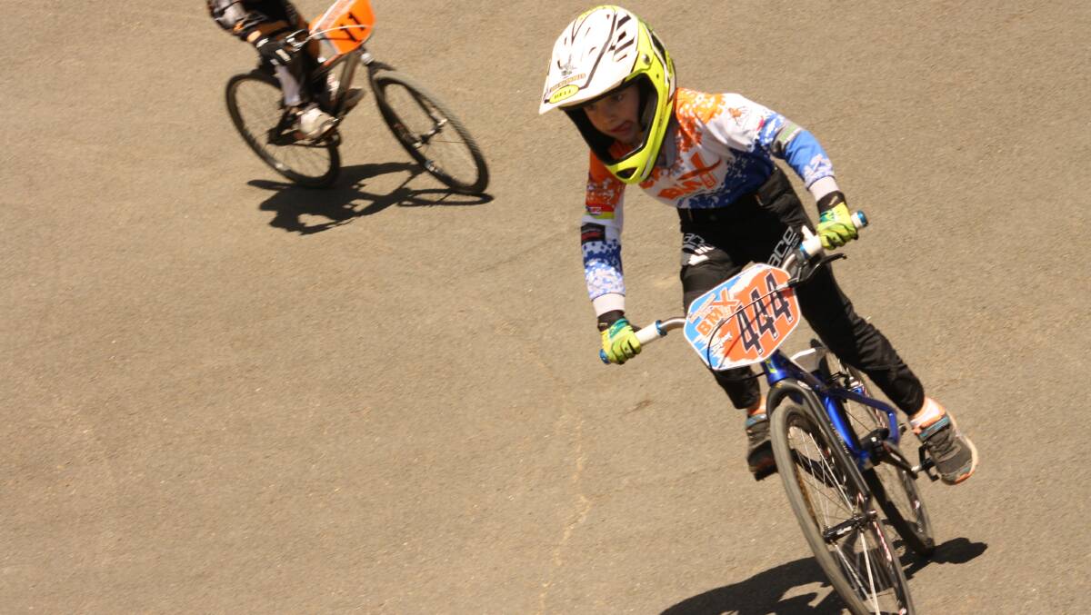 FAST AND FUN: Taylor Treacey riding at Castle Hill on the weekend. The Batemans Bay BMX Club will hold a Come and Try Day this Sunday.