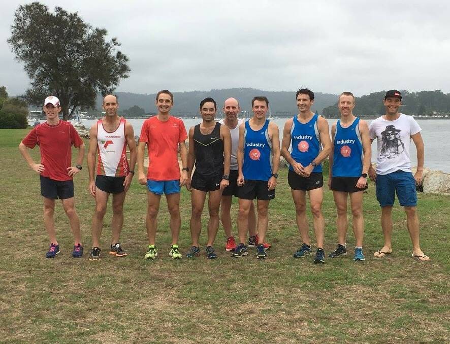 CANBERRA CONTINGENT: Visitors from Canberra at the latest parkrun. Among them were the first three placegetters Erwin McRae, James Minto and Brad Hetharia.
