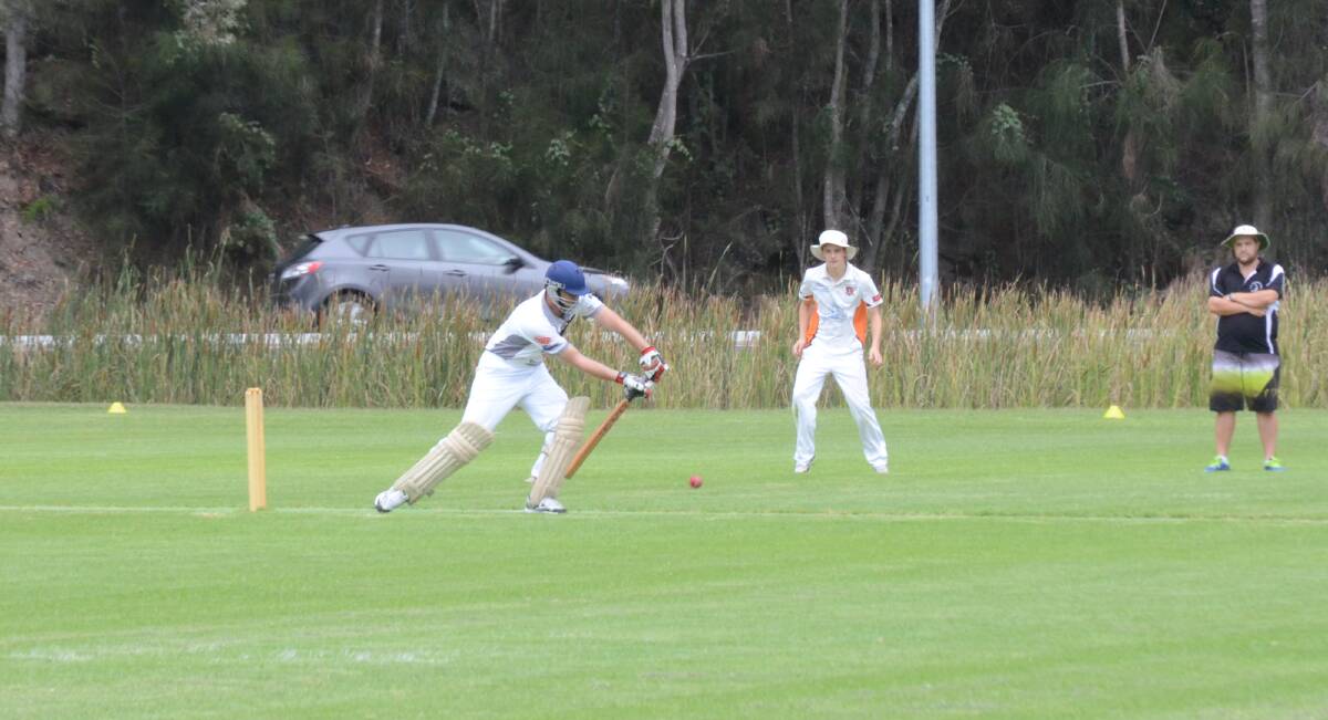 FACING UP: Aaron Coutts-Smith in action for the Berry-Shoalhaven Heads third grade side on the weekend.