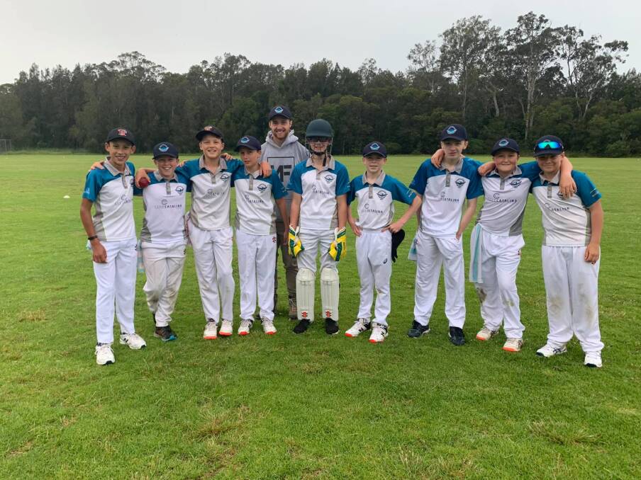Fought hard: The Batemans Bay Stage 3 Division B team fought hard but fell just 10 runs short of the Duckworth-Lewis target on Saturday, despite some incredible bowling efforts. Photo: Batemans Bay Cricket Club. 
