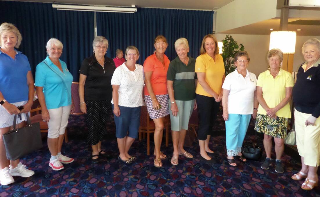 Catalina Ladies Golf: Kathy Roe, Sandra Pearson, Nanette Childs, Julie Gerckin, Helen Neave, Lyn Barnes, Jenny Scullin, Lorraine Austin, Sue Howard and Irene Goldsack.