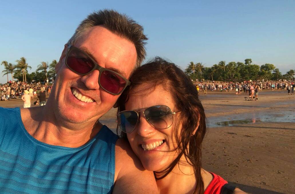 Fashionista: Visiting from Darwin and catching up with friends and family, Michele and Richard Langshaw enjoyed a brief visit to their old stamping ground.