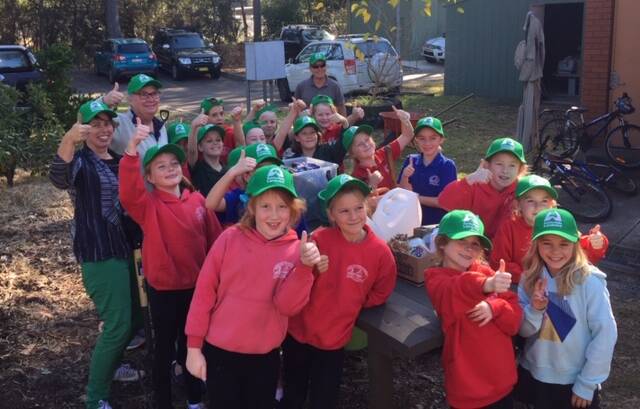 Start 'em young: Broulee Public School students are some of the newest recruits to Eurobodalla Landcare.