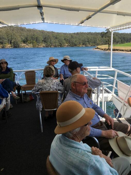 This is the life! Batemans Bay bushwalkers enjoy the Shoalhaven River cruise.