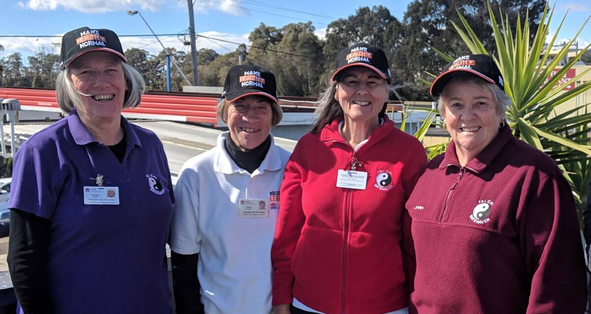 Fashionistas: After a very windy morning doing Tai Chi for Arthritis, local leaders Carolyn Smith, Ann Hickman, Jan McLaughlin and Jenny Scott got together for a coffee.