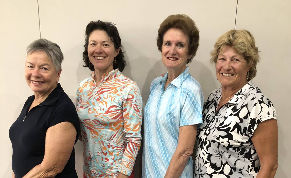 Moruya Women's Golf: (from left) Lyn Gibbs, Collette Blacklock, Margaret Douglas and Robyn Hawkins.