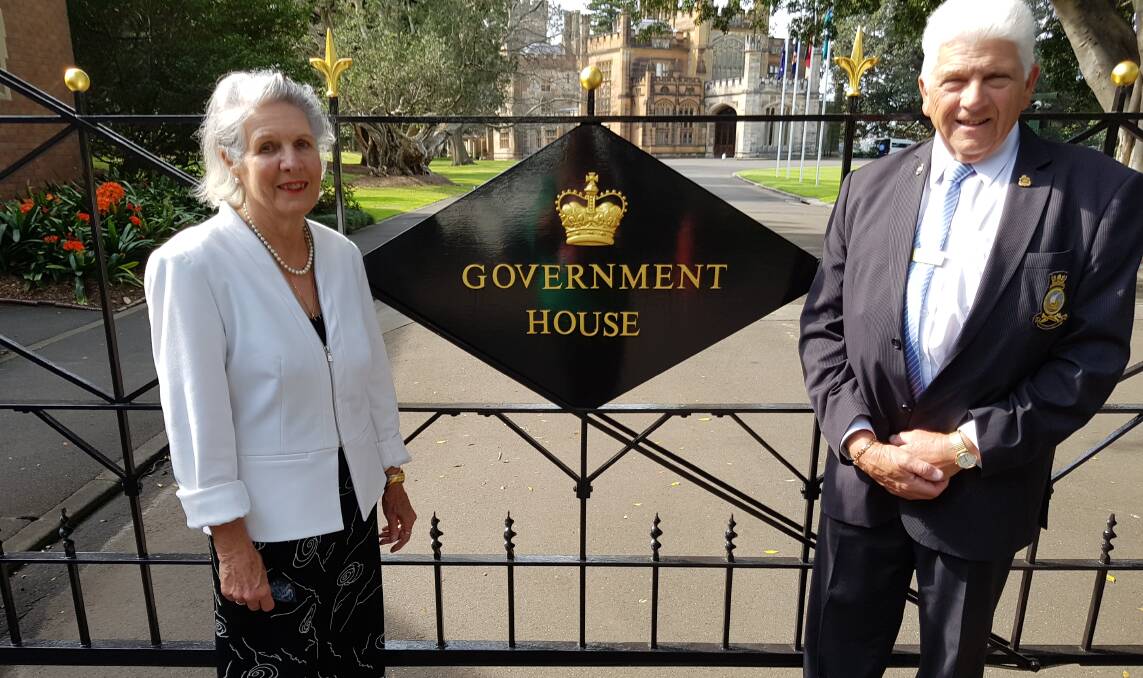 Auxiliary President Tricia Wheeler was invited to Government House for afternoon tea. She was accompanied by husband Brian who is President of Batemans Bay RSL Sub-Branch.