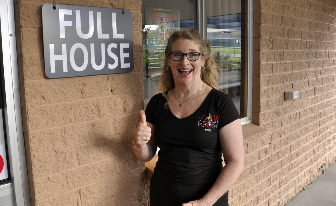 Director, Lerae Davison is thrilled with sell-out houses for 'Guys and Dolls'.  