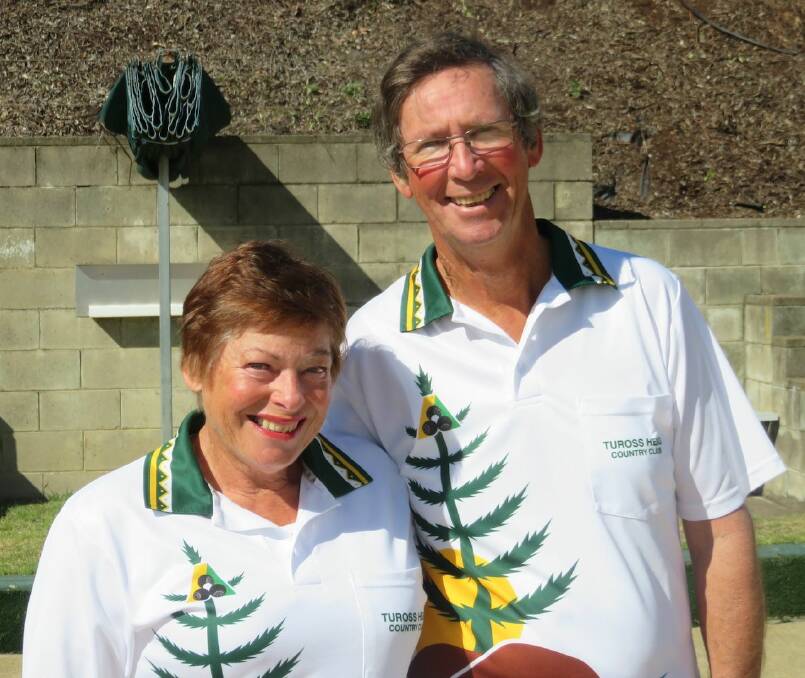 Tuross Head: Gail Page and Peter Davies - unlucky semi-final losers.