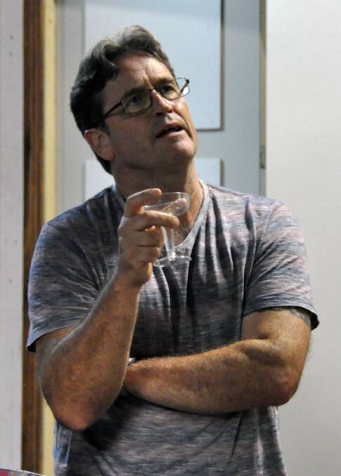 Memory test: Jeremy Kemp in rehearsal for 'Blithe Spirit'. Jeremy says his role as Charles is a difficult one - not least because of the number of lines he has to learn.