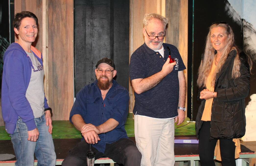 Helping hand: Joining the kids on stage for BTP's Youth Theatre production of The Lion, The Witch And The Wardrobe are (from left) Cathy West, Lee Mugridge, Bernie Dufield and Lyn Benn.