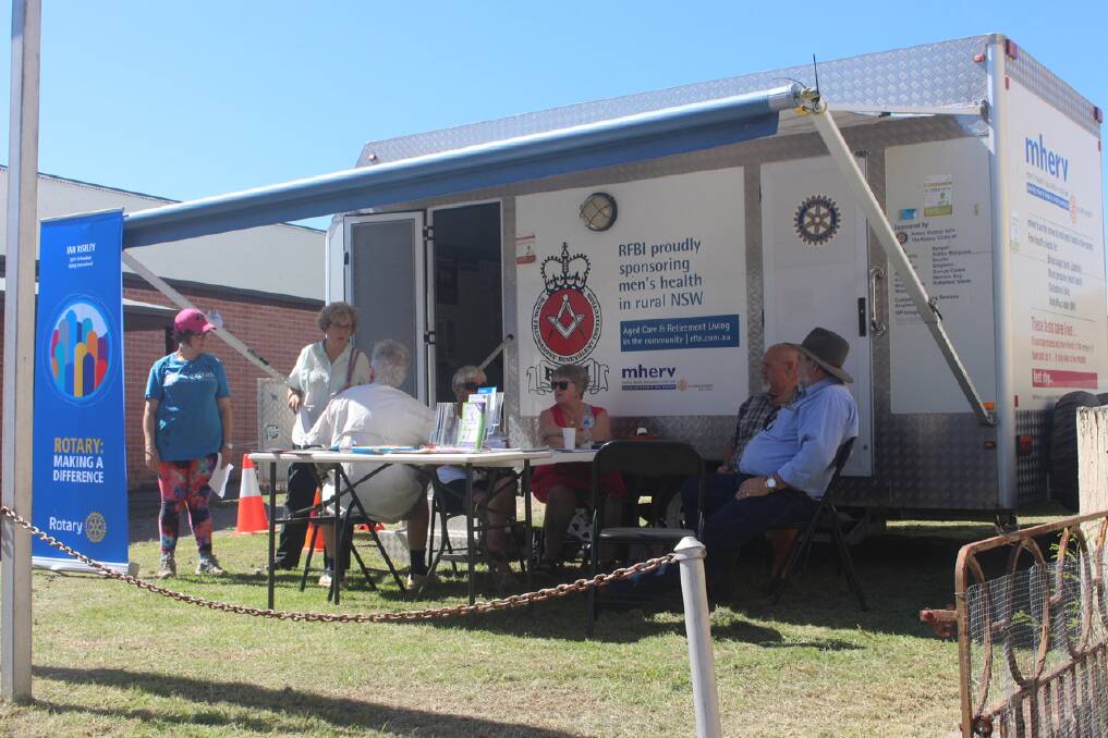 Coming to a town near you: The Men's Health Education Rural Van is a Rotary project supported by many Rotary clubs around the state. 