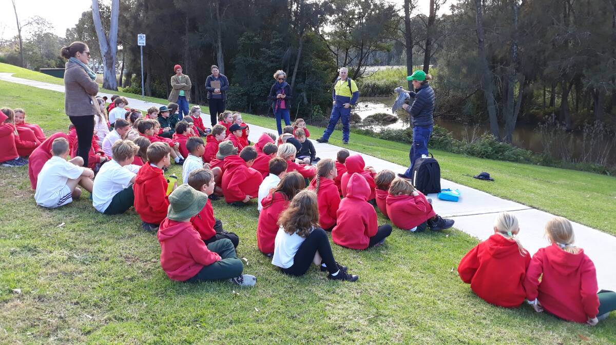 'Cute but noisy': Year 4 students from Broulee Public School learn about flying foxes for World Environment Day on Wednesday, June 5.
