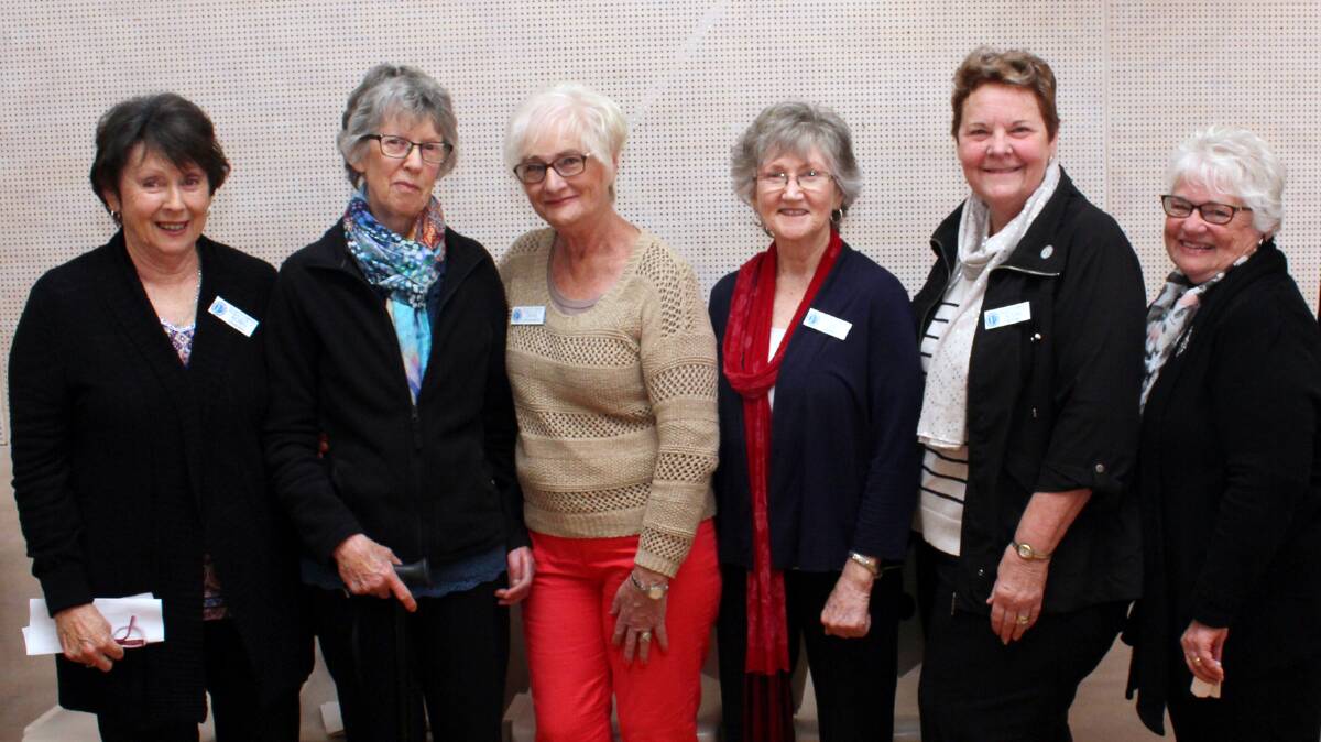 New inductees: (from left) nominator Robyn Lenehan with Ruth Wisbey; Dianne Williamson who nominated  Lee Marks, and Sue Rooke who was nominated by Claudia Dixon.