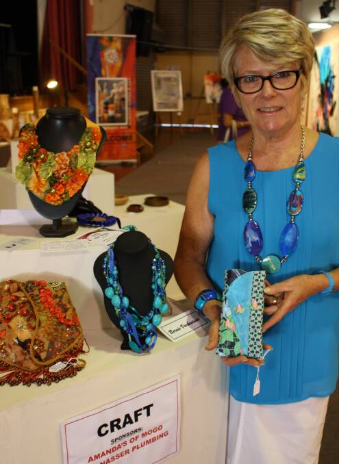 Adrienne Conway with some of the exquisite craft that will be on display.
