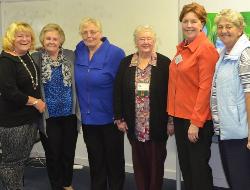 Fashionista: The new Batemans Bay Hospital Auxiliary committee are (from left) Dawn Simpson, Patricia Sweeney, Ann McClintock, Margaret Mitchell, Chris Smith and  Jeannette Sinclair. 