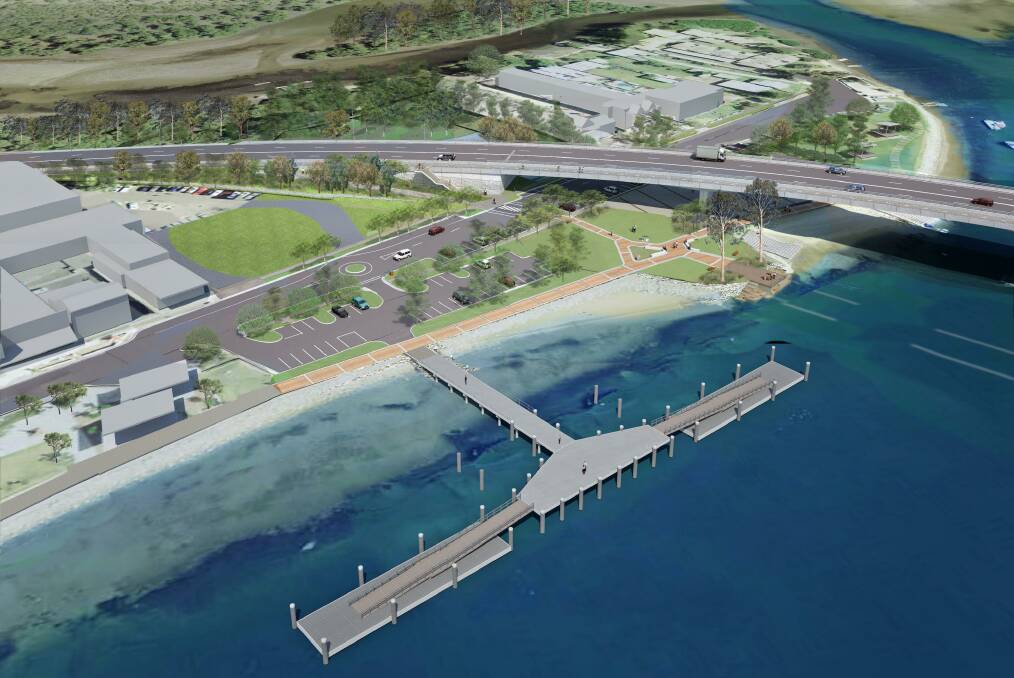 An artist's impression of the foreshore plan.