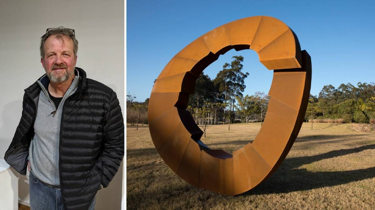 David Ball won the $50,000 acquisitive Sculpture for Clyde award. His winning piece 'Fracture 2' can be seen at Willinga Park, Bawley Point, from August 24 to September 1.