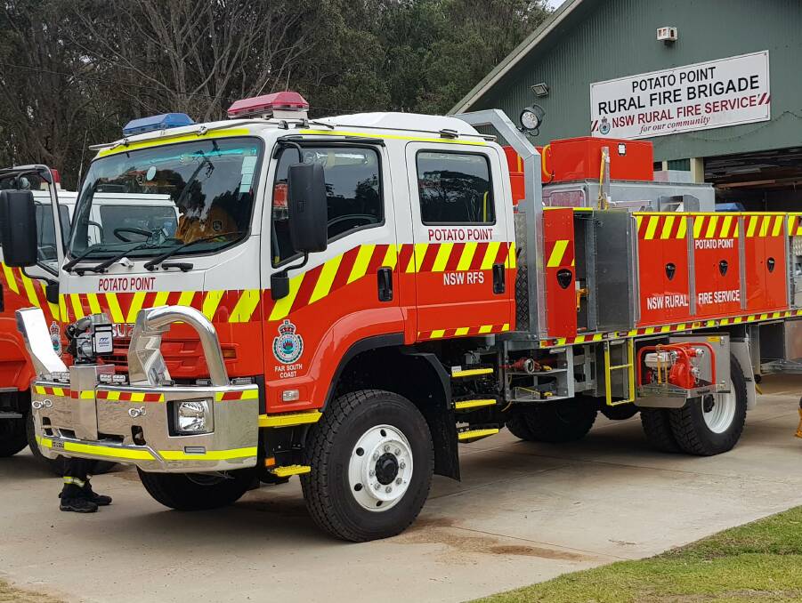 Potato Point and Bodalla Rural Fire Service volunteers helped extinguish a fire on Monday night, October 13.